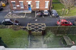 One of the Rooms with a View looking down into one of the Car Parks at Maple House, St Marys's